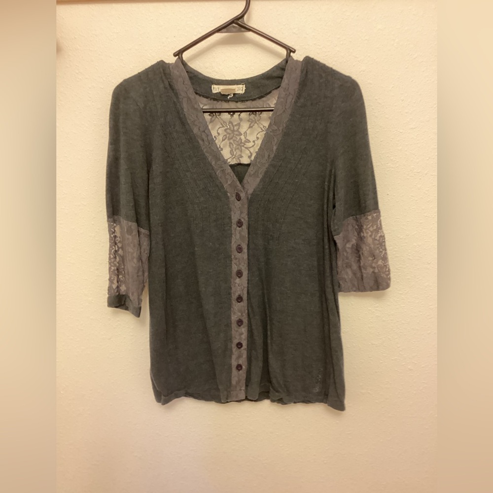 Gray billabong cardi